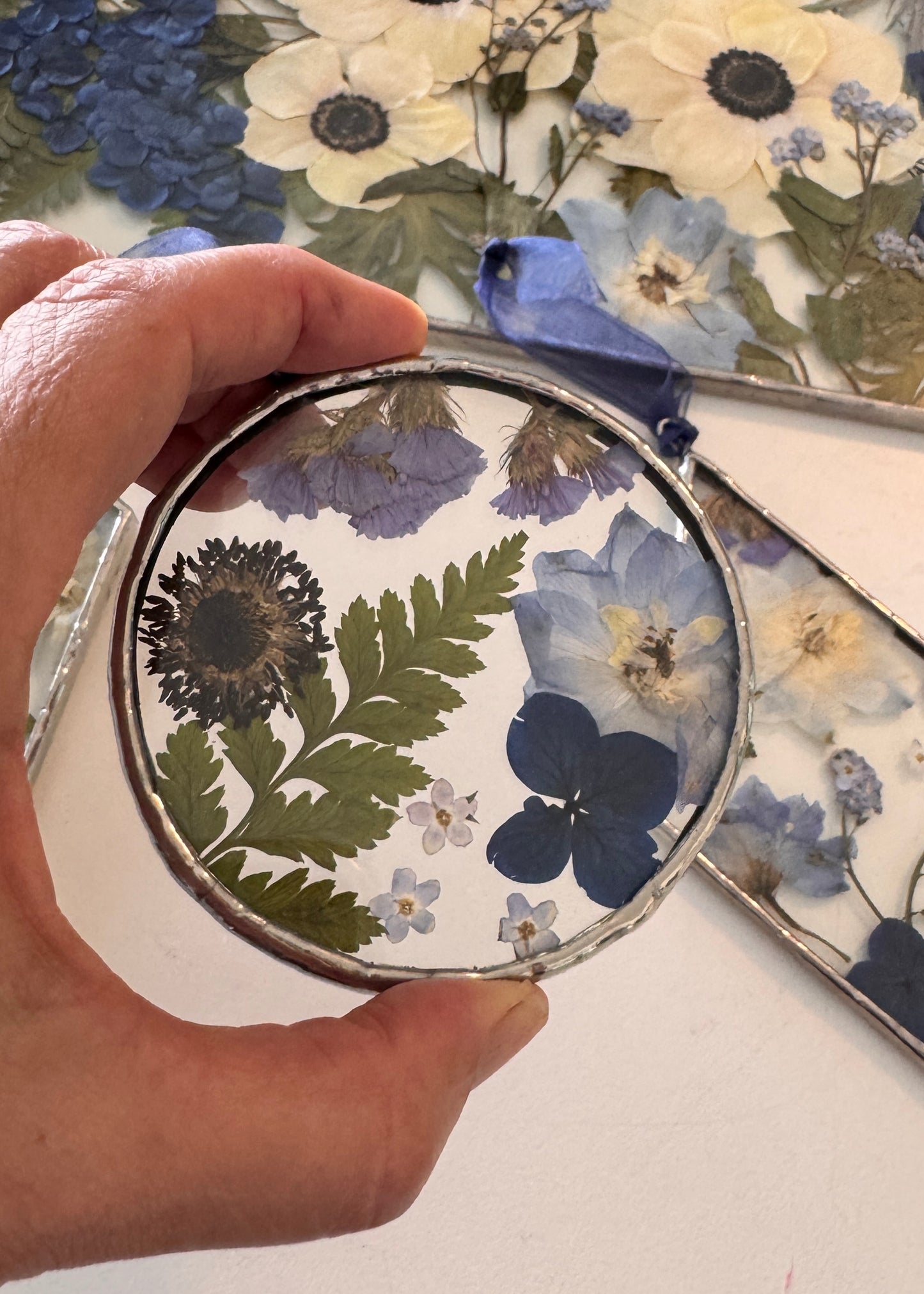 Soldered Metal Circular Ornament