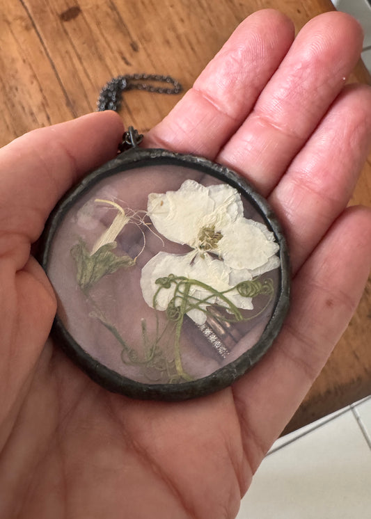 Soldered Metal Necklace Pendant