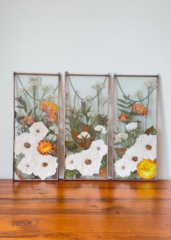 Soldered Metal Triptych - 3 x 35.5cm x 15.5cm Metal frames