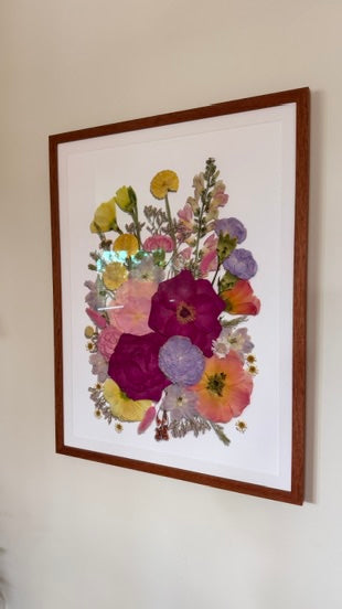 A2 Everfloré enlarged from A3 soldered metal framed original art