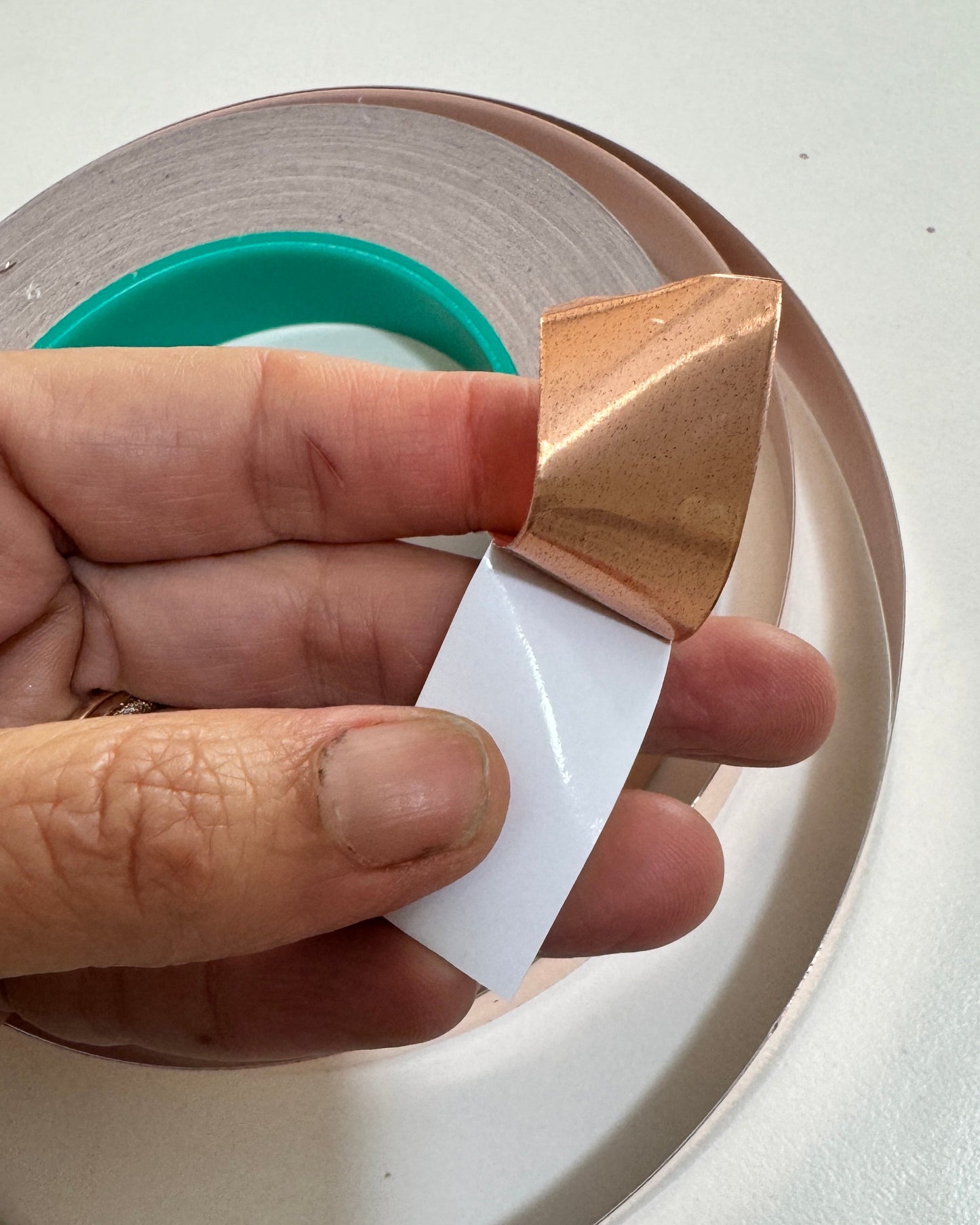 Copper backed copperfoil