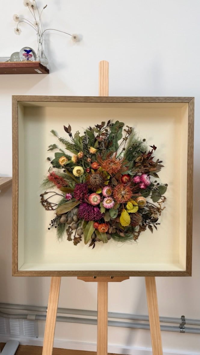 60cm x 60cm Australian Native funeral casket preservation