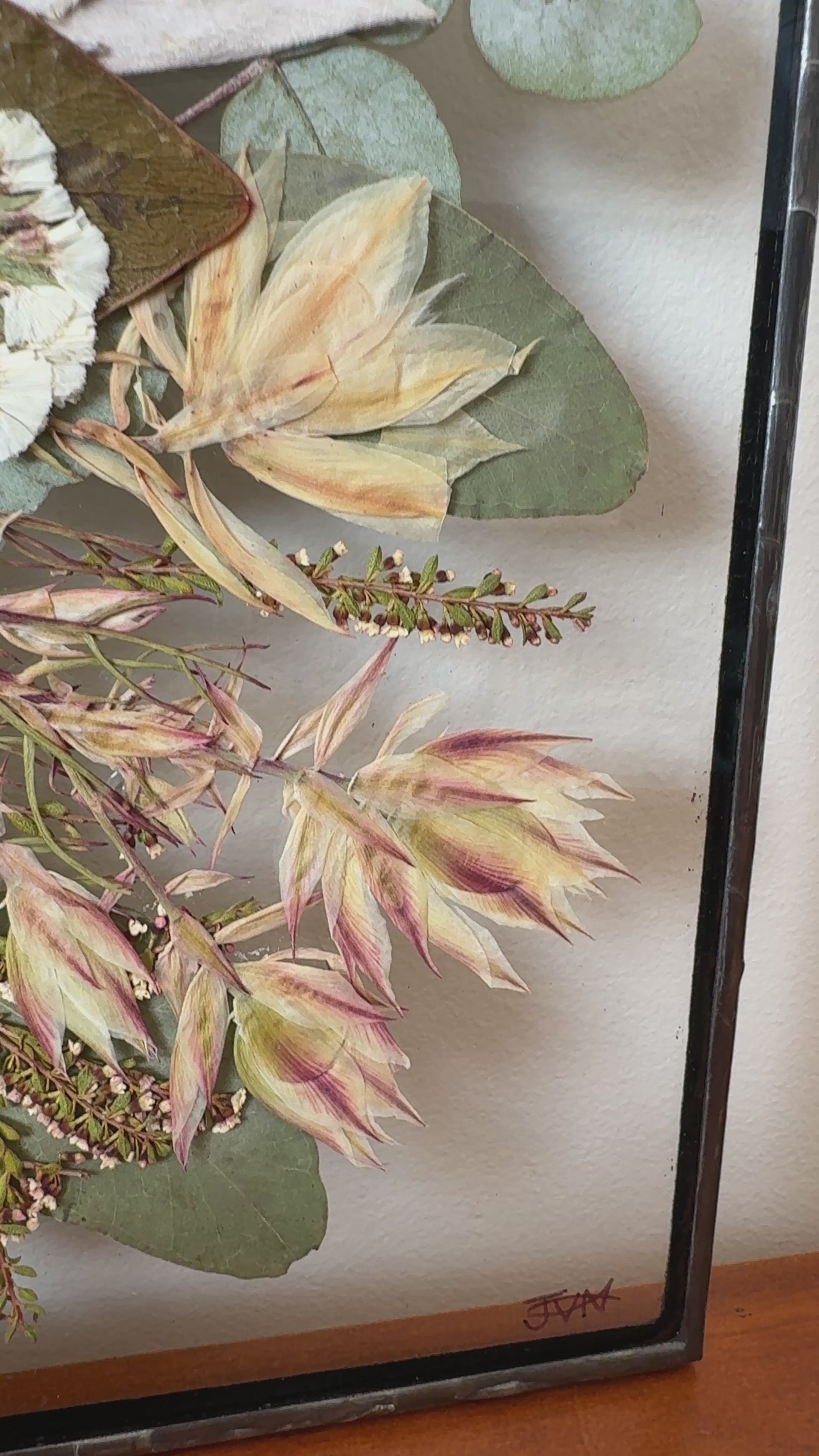 Video showing blacked back copperfoil